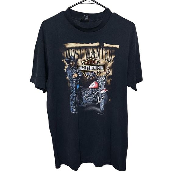 VTG 1992 Harley Davidson 3D Emblem T Shirt USA XL - Picture 2 of 9